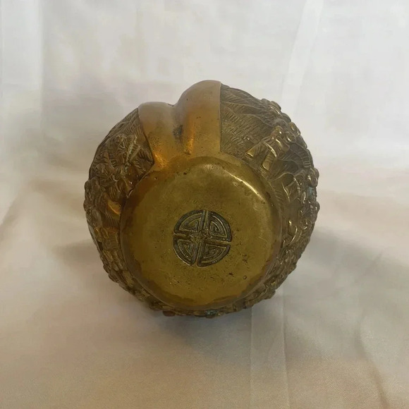 Antique Ztianef Wise Man 1000 Children Brass Ornament - Picture 6 of 6